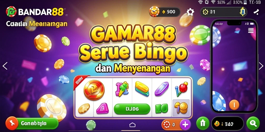 Tampilan gameplay menegangkan dari BANDAR88 saat bermain Bingo.