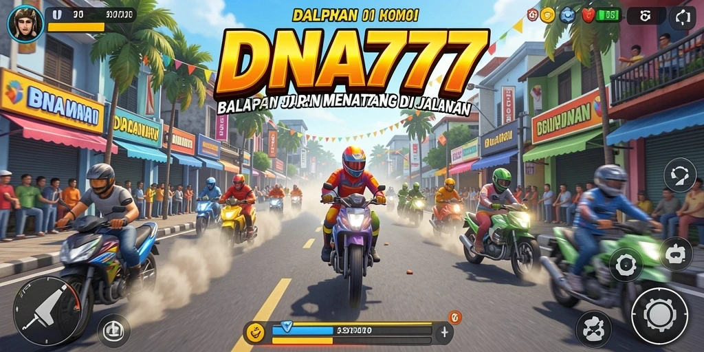 Tangkapan layar utama dari gameplay Racing yang mendebarkan.