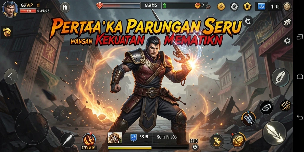 Tampilan gameplay G9VIP dengan pertarungan seru dan grafis menawan.