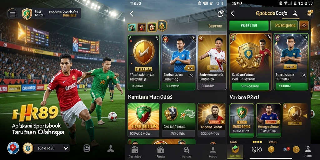 Tampilan gameplay Sportsbook yang menarik di aplikasi HR89.