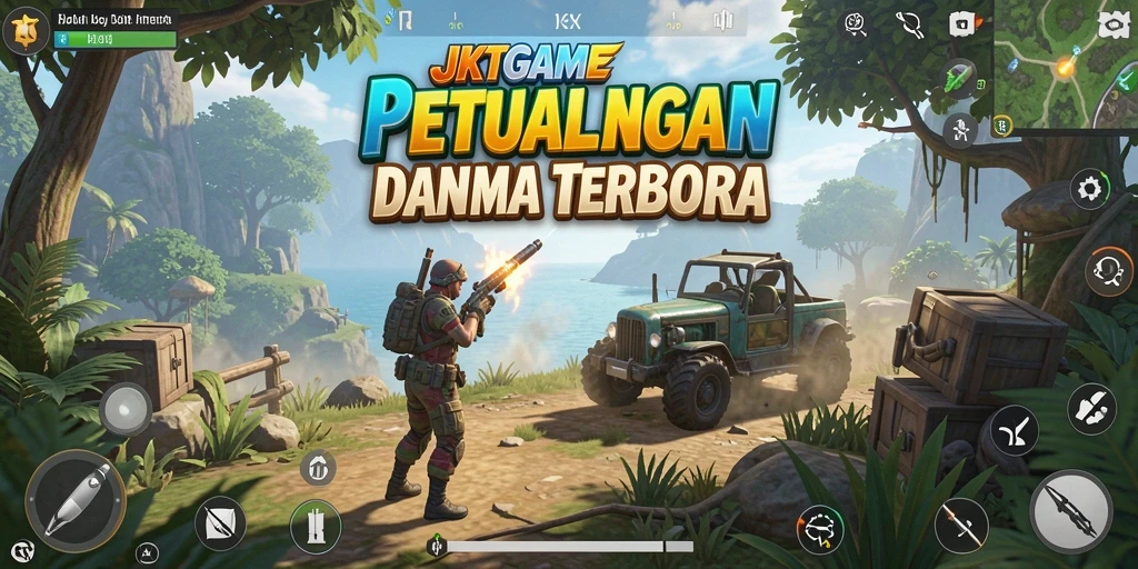Tampilan gameplay menarik di JKTGAME dengan dunia terbuka.
