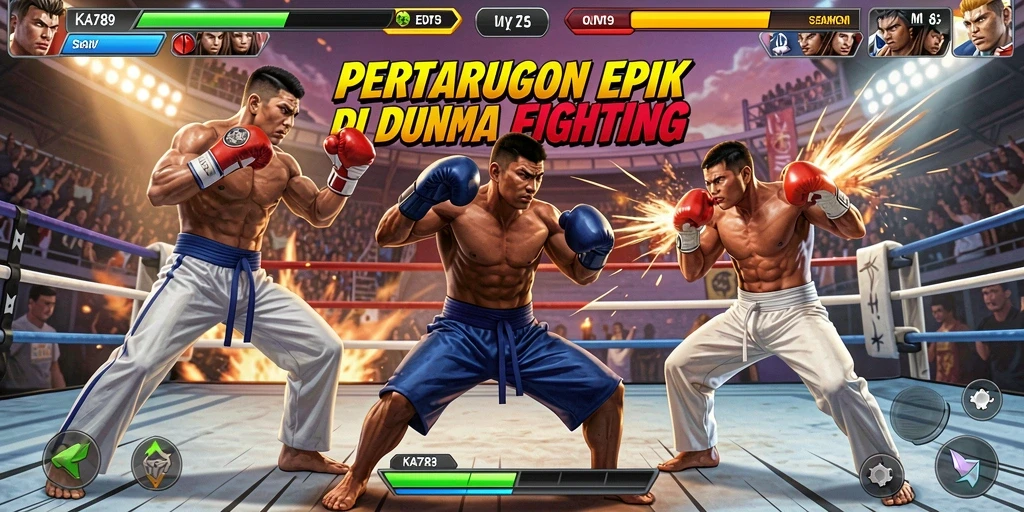 Tangkapan layar gameplay KA789 dengan pertarungan epik antar karakter.