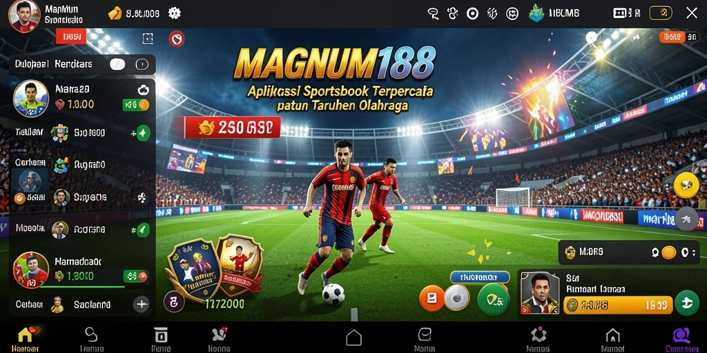 Tampilan gameplay taruhan olahraga di MAGNUM188.