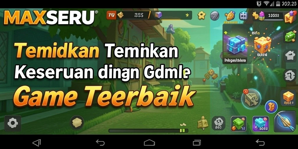 Tampilan menarik dari gameplay Idle di MAXSERU.