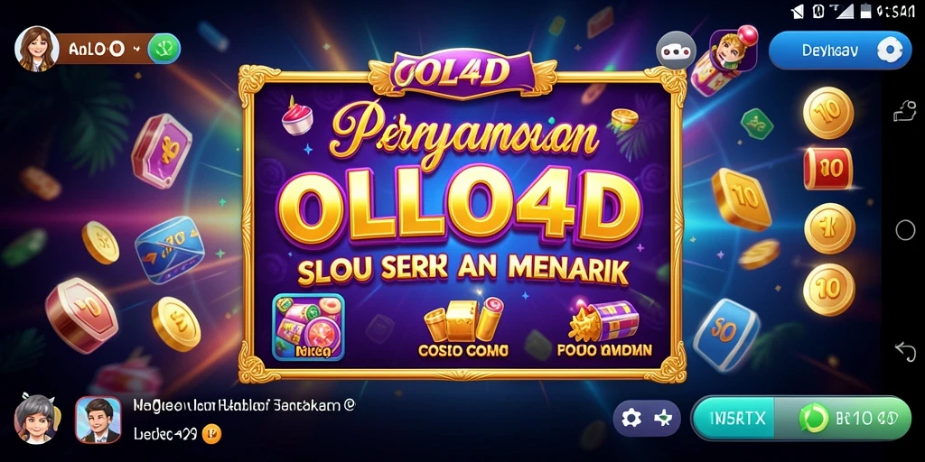 Tampilan gameplay menarik dari OLLO4D dengan tema slot yang seru.
