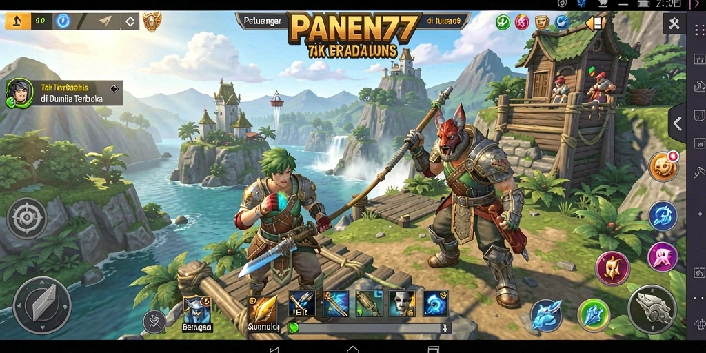 Tampilan gameplay menakjubkan dari dunia terbuka PANEN77.