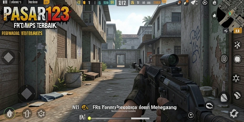 Gameplay PASAR123 menampilkan aksi intens dalam pertempuran FPS.