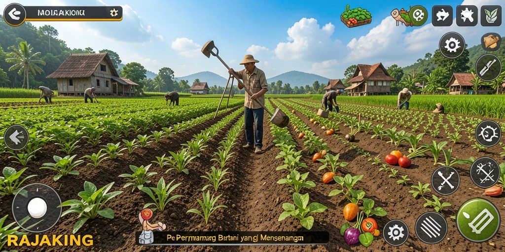 Gameplay menarik dari RAJAKING yang penuh warna dan tantangan.
