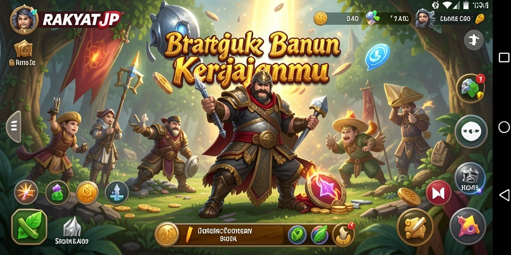 Tampilan gameplay RAKYATJP yang menarik dan penuh strategi.