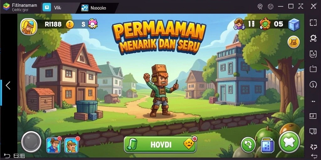 Screenshot utama menunjukkan gameplay seru dan interaktif dari RI188.