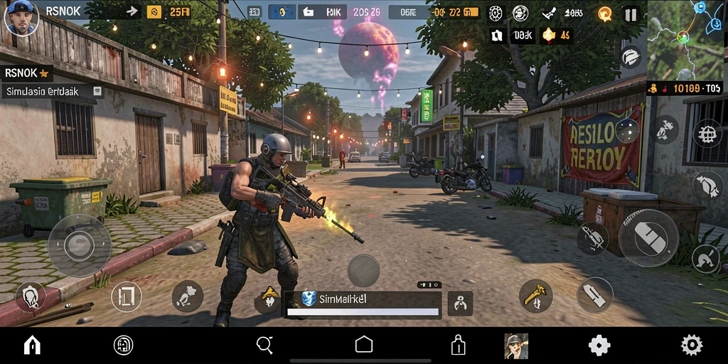 Tampilan gameplay RSNOK yang menarik dan menawan.