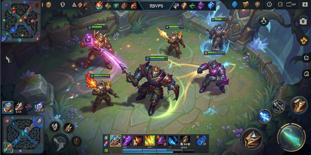 Gameplay seru dari RSNVIP6 dalam aksi MOBA.