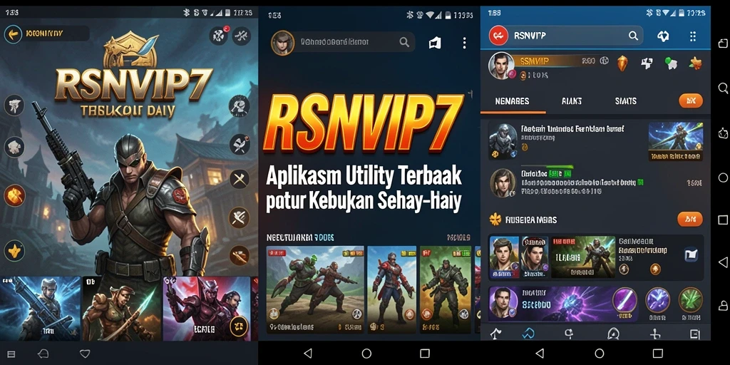 Penampilan aplikasi RSNVIP7 yang memudahkan pengguna.