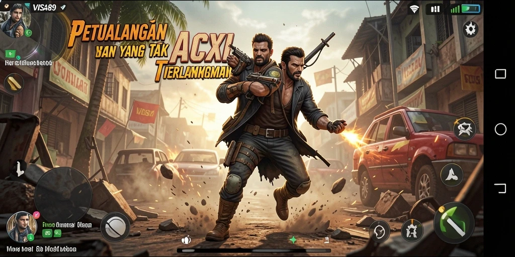 Tampilan gameplay menarik dari VISA89 dengan aksi yang intens.