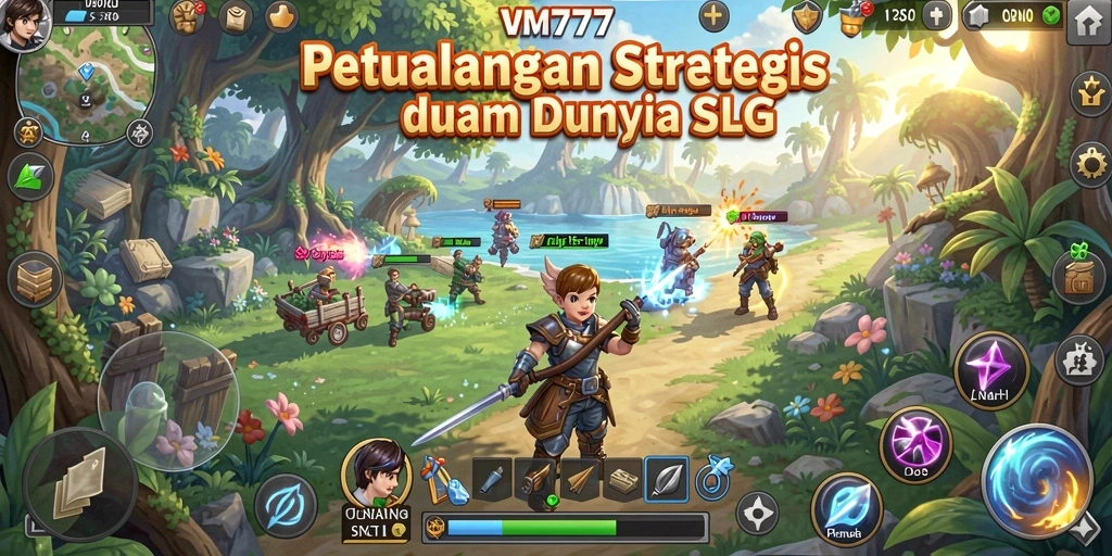 Screenshot utama VM777 menunjukkan aksi pertempuran strategis yang mendebarkan.